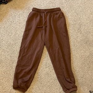 Zara Brown cinched bottom joggers